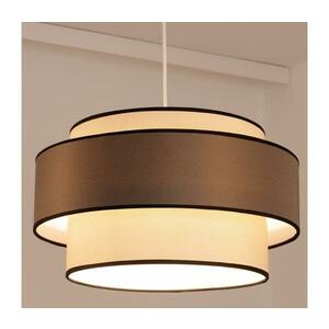 Csillár zsinóron GRACE 1xE27/60W/230V átm. 40 cm krémes/barna 0704 kép