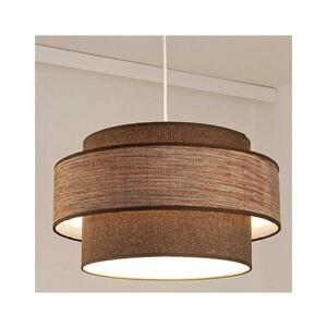 Csillár zsinóron GRACE 1xE27/60W/230V átm. 40 cm barna/bézs 0819 kép