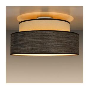 Mennyezeti lámpa GRACE 1xE27/60W/230V átm. 40 cm krémes/barna 0582 kép