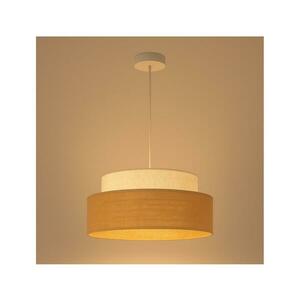 Csillár zsinóron BOHO 1xE27/60W/230V átm. 40 cm krémes/bézs 0678 kép