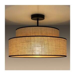 Felületre szerelhető csillár BOHO 1xE27/60W/230V átm. 40 cm bézs 0629 kép