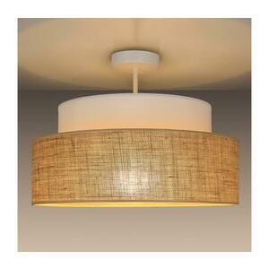 Felületre szerelhető csillár BOHO 1xE27/60W/230V átm. 40 cm fehér/bézs 0630 kép