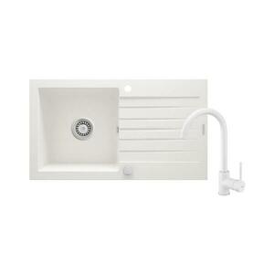 Deante ZQZVA113 ZORBA 76x44 cm gránit/alabást mosogató csapteleppel ZQZVA113 kép