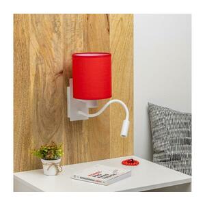 Brilagi - LED Fali lámpa NUBILA 1xE27/25W/230V + LED/3W fehér/piros BG1559+BG1578 kép