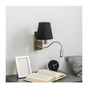 Brilagi - LED Fali lámpa NUBILA 1xE27/25W/230V + LED/3W króm/fekete BG1556+BG1568 kép