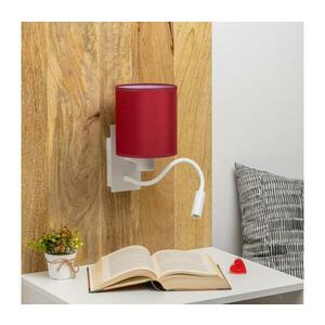 Brilagi-LED Fali lámpa NUBILA 1xE27/25W/230V+LED/3W fehér/Pompeiai piros BG1559+BG1579 kép
