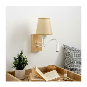 Brilagi - LED Fali lámpa NUBILA WOOD 1xE27/25W/230V +LED/3W tölgy/világosbarna BG1565+BG1571 kép