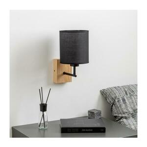 Brilagi - Fali lámpa NUBILA WOOD 1xE27/25W/230V tölgy/fekete BG1561+BG1581 kép