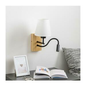 Brilagi - LED Fali lámpa NUBILA WOOD 1xE27/25W/230V + LED/3W tölgy/fehér BG1564+BG1573 kép