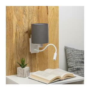 Brilagi - LED Fali lámpa NUBILA 1xE27/25W/230V + LED/3W fehér/antracit BG1559+BG1574 kép
