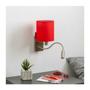 Brilagi - LED Fali lámpa NUBILA 1xE27/25W/230V + LED/3W króm/piros BG1556+BG1578 kép