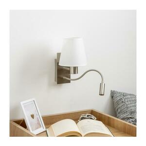 Brilagi - LED Fali lámpa NUBILA 1xE27/25W/230V + LED/3W króm/fehér BG1556+BG1573 kép