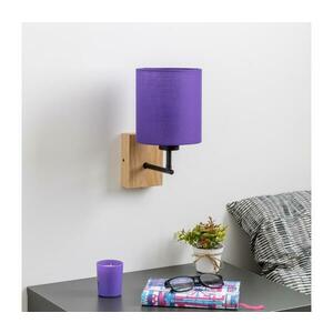 Brilagi - Fali lámpa NUBILA WOOD 1xE27/25W/230V tölgy/lila BG1561+BG1580 kép