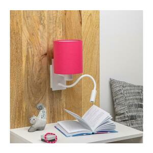Brilagi - LED Fali lámpa NUBILA 1xE27/25W/230V + LED/3W fehér/rózsaszín BG1559+BG1577 kép