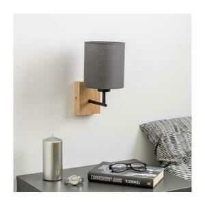 Brilagi - Fali lámpa NUBILA WOOD 1xE27/25W/230V tölgy/antracit BG1561+BG1574 kép