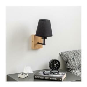 Brilagi - Fali lámpa NUBILA WOOD 1xE27/25W/230V tölgy/fekete BG1561+BG1568 kép