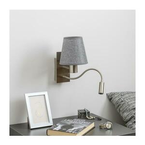 Brilagi - LED Fali lámpa NUBILA 1xE27/25W/230V + LED/3W króm/szürke BG1556+BG1569 kép