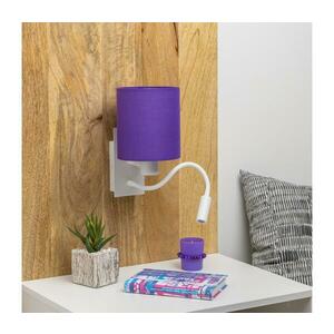 Brilagi - LED Fali lámpa NUBILA 1xE27/25W/230V + LED/3W fehér/lila BG1559+BG1580 kép