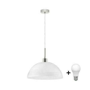 Eglo LED Csillár zsinóron 1xE27/60W/230V fehér 1xEG32515+1xNSLA49427 kép