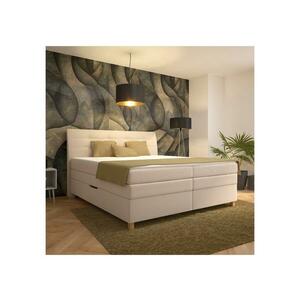 Blanář Boxspring ágy BEA 160x200 cm bézs színű matraccal CHR160x200 s matrací kép