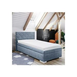 Blanář Kárpitozott ágy tárolóval és matraccal LANA 90x200 cm kék LSI090x200 s matrací kép