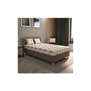 Blanář Kárpitozott ágy tárolóval és matraccal GEORGE 140x200 cm barna SKT140x200 s matrací kép