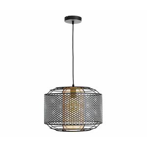 Csillár zsinóron DENTON 1xE27/40W/230V fekete 5164005623 kép