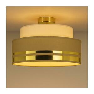 HEXE Mennyezeti lámpa TAMI 1xE27/60W/230V átm. 40 cm bézs/barna/arany H0834 kép