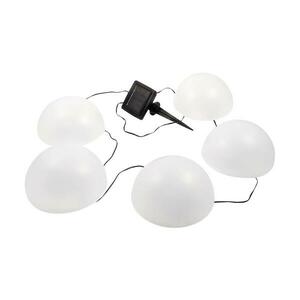 LED RGB Napelemes lámpa HEMI LED/0, 1W/1, 2V 600 mAh IP44 fehér EKO0450 kép