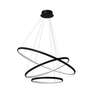 LED Csillár zsinóron HOOP LED/93W/230V átm. 80 cm 4000K fekete ML1543 kép