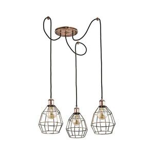 Csillár zsinóron FIREFOX 3xE27/15W/230V pók bronz 24583 kép