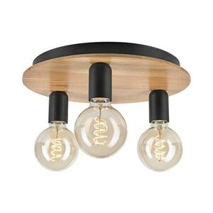 Mennyezeti lámpa DUSTY 3xE27/15W/230V átm. 34 cm tölgy/fekete LM kép