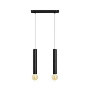 Csillár zsinóron TUBA 2xE27/15W/230V fekete W kép