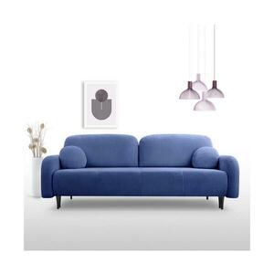 Laski Ággyá alakítható, kárpitozott, háromszemélyes CLOUDY kanapé – kék 8590828985013 kép