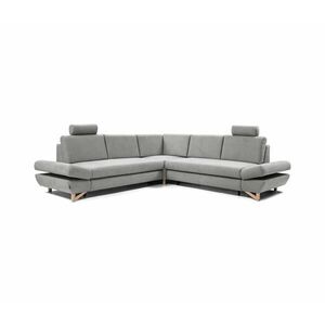 Laski AVESTA kárpitozott L alakú sarokülőgarnitúra, ággyá alakítható és tárolórekesszel, szürke 8590828984252 kép