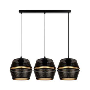 HEXE Csillár zsinóron PARIS 3xE27/60W/230V fekete/arany 0072 kép