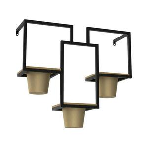 Fali virágcserép 46x53 cm arany 8096 kép