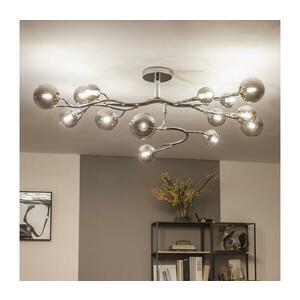 Brilagi - LED felületre szerelhető csillár MISTEL 15xG9/3W/230V fekete króm/füstszínű 3009-15CS kép