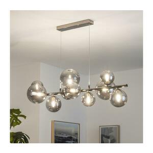 Brilagi - LED csillár huzalon MILLA 10xG9/3W/230V fekete króm/füstszínű 7010-10CS kép
