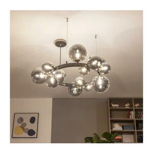 Brilagi - LED csillár kábelen MILLA 15xG9/3W/230V fekete króm/füstszínű 6010-15CS kép
