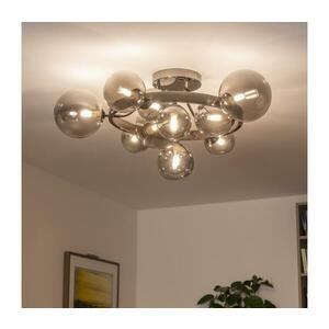Brilagi - LED Ráépített csillár MILLA 10xG9/3W/230V fekete króm/füstszínű 9010-10CS kép