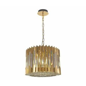 Csillár láncon RITZ 7xE14/40W/230V átm. 42 cm arany ML0393 kép