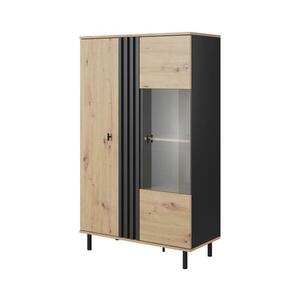 Laski BADIA vitrin tölgy/antracit színben 8590828986478 kép