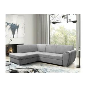 Filex Kihúzható L alakú sarok ülőgarnitúra SERPA, balos, tárolóval, szürke DORIS LEFT kép