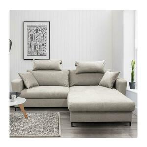 Filex Kinyitható L alakú sarokkanapé tárolóval HORTA, jobbos kivitel, szürke MOSS (MONZA) RIGHT kép