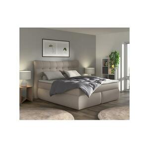 Meble Polskie Boxspring ágy SOFIA 180x200 cm bézs matraccal és topperrel 04KTCLU621K180V1S1SO23 kép