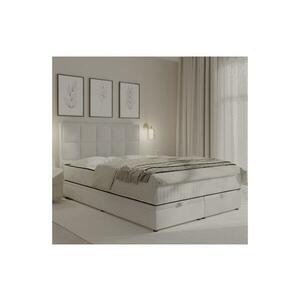 Meble Polskie GRACE kárpitozott ágy matracokkal és ágyneműtartóval 180x200 cm szürke 04KTCLU747P180S1WI80 kép