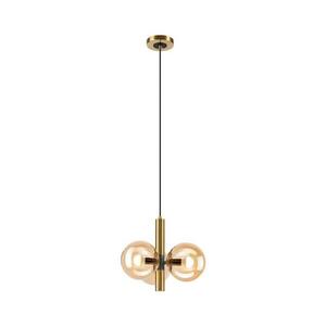 Csillár zsinóron ROLLO 3xE14/5W/230V arany/füstös bézs LM kép