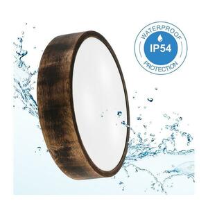 Fürdőszobai mennyezeti lámpa OAK SMOKY 3xE27/15W/230V IP54 37, 5 cm tölgy/barna LD kép