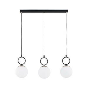 Csillár zsinóron LISTER 3xE14/10W/230V fekete/fehér 62560 kép